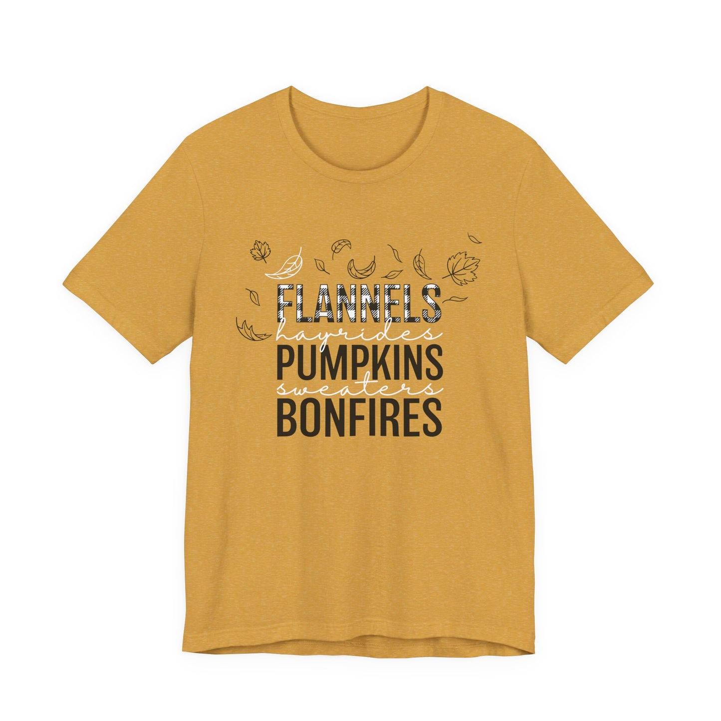 Fall Vibes Graphic Tee | Flannels, Pumpkins & Bonfires