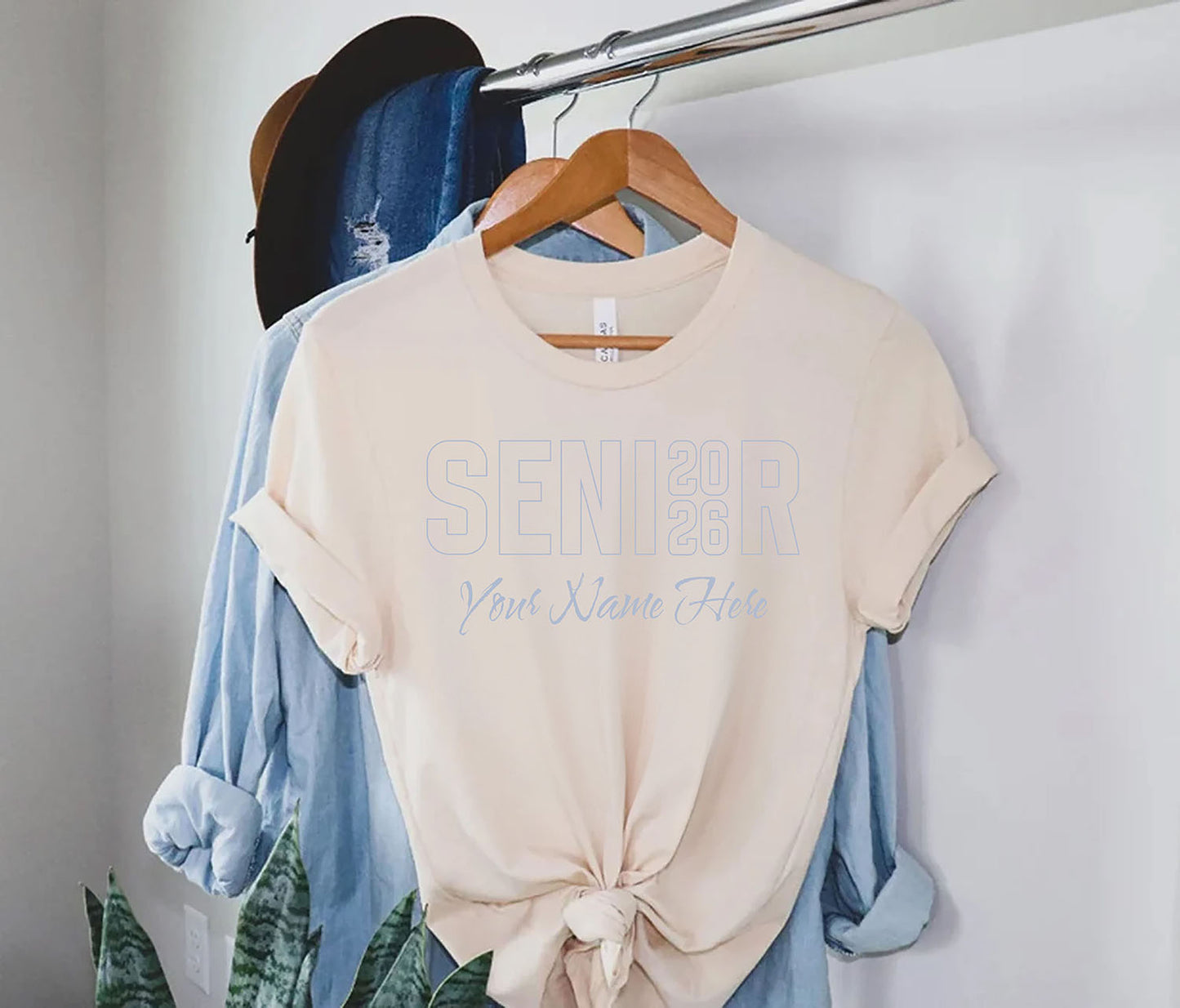 Senior 2026 Floral T-Shirt | Customizable Graduation Tee