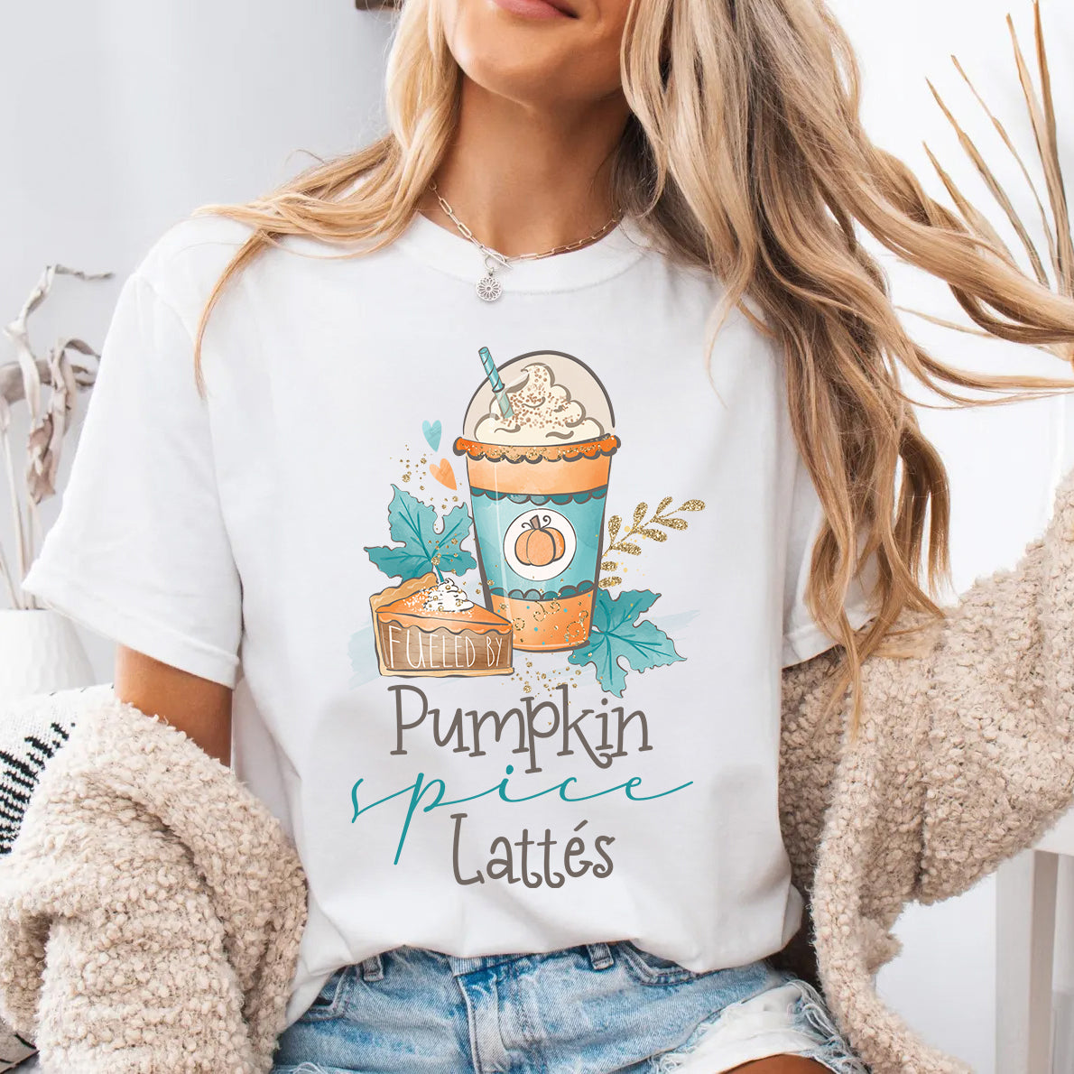 Fueled by Pumpkin Spice Lattes | Cozy Fall Graphic Tee