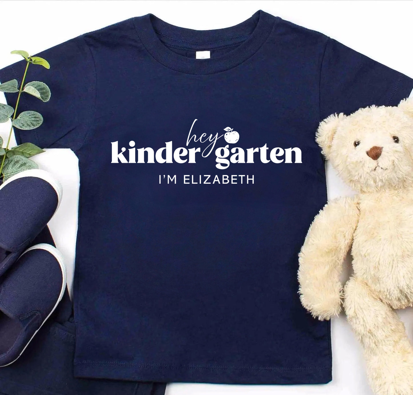 Hey Kindergarten Personalized Kids Back to School Shirt