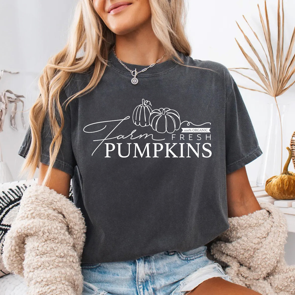 Farm Fresh Pumpkins Rustic Fall Pumpkin Patch Tee