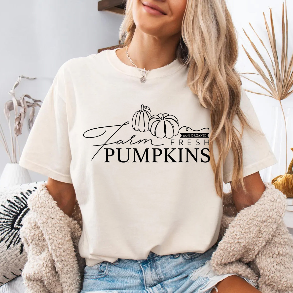 Farm Fresh Pumpkins Rustic Fall Pumpkin Patch Tee
