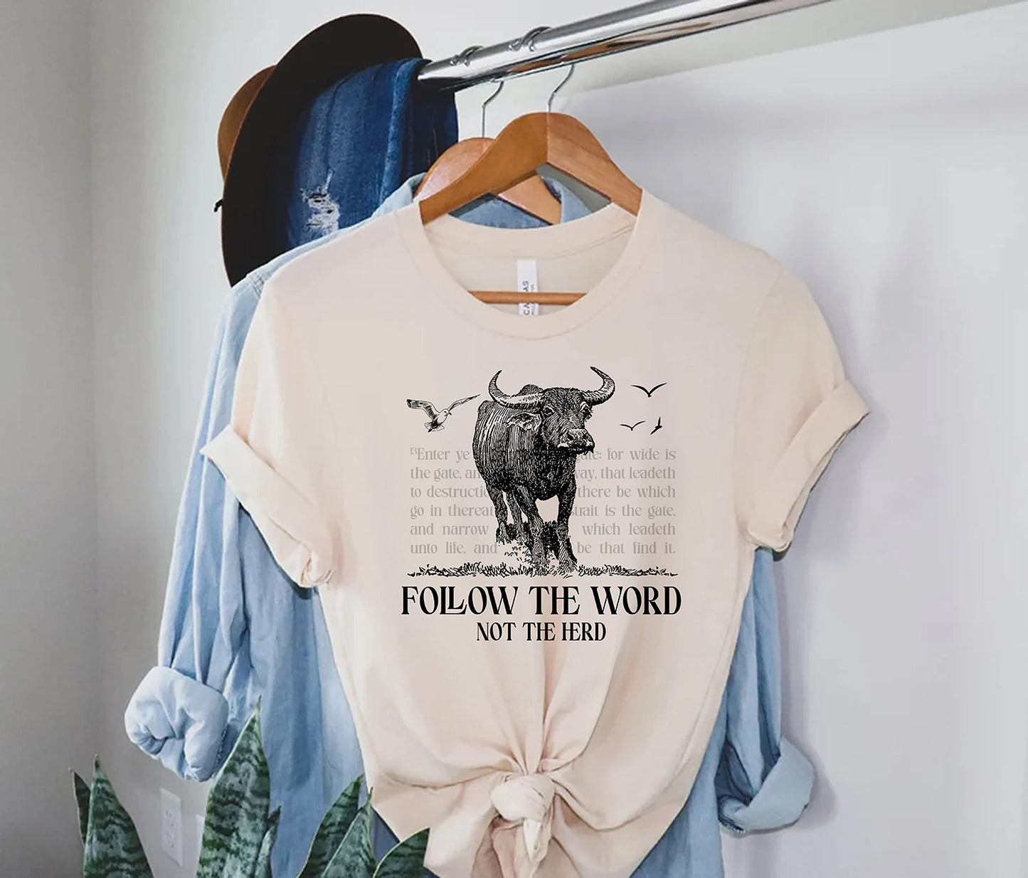 Faithful Cow Unisex Tee | Christian Inspiration with a Whimsical Twist