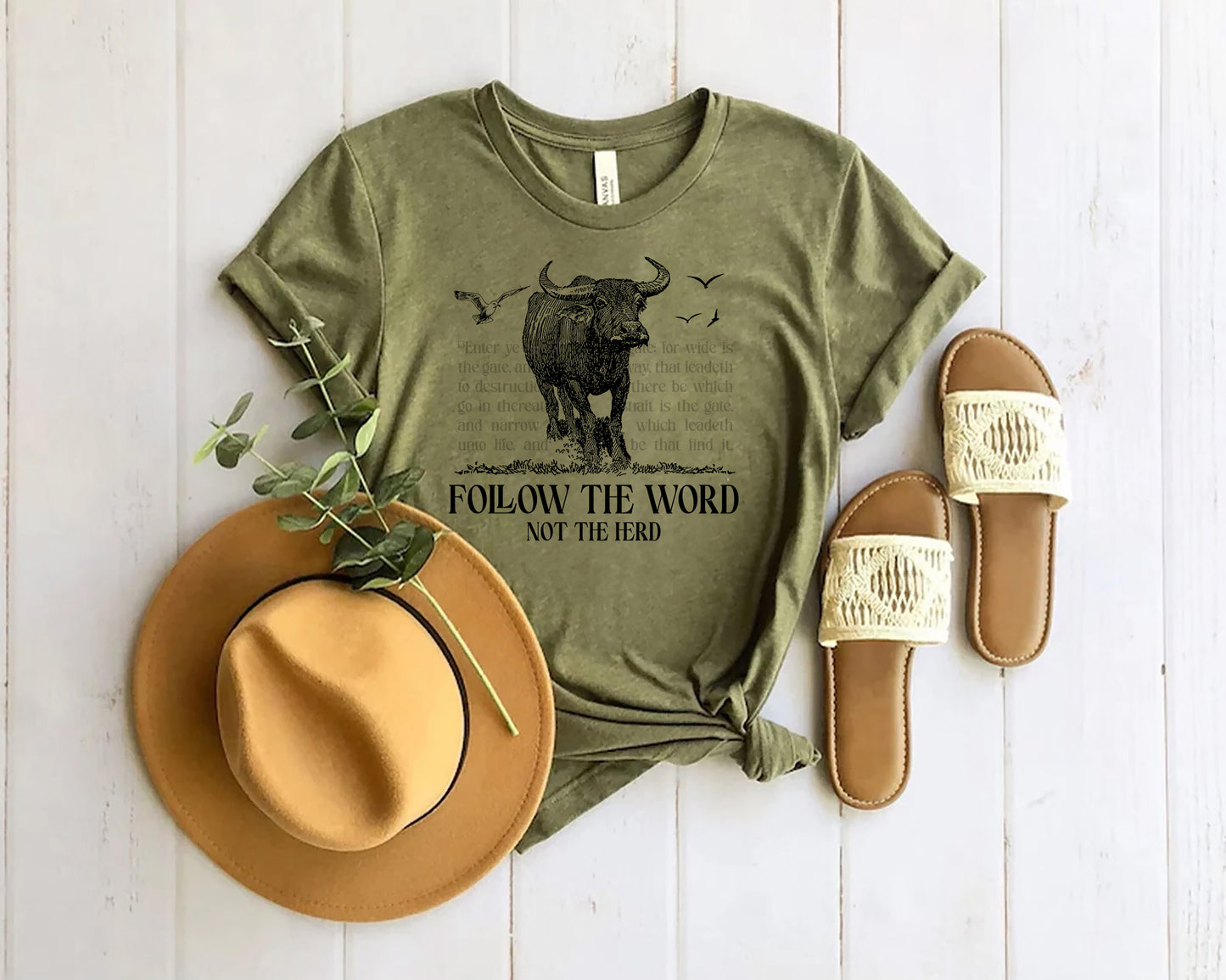Faithful Cow Unisex Tee | Christian Inspiration with a Whimsical Twist