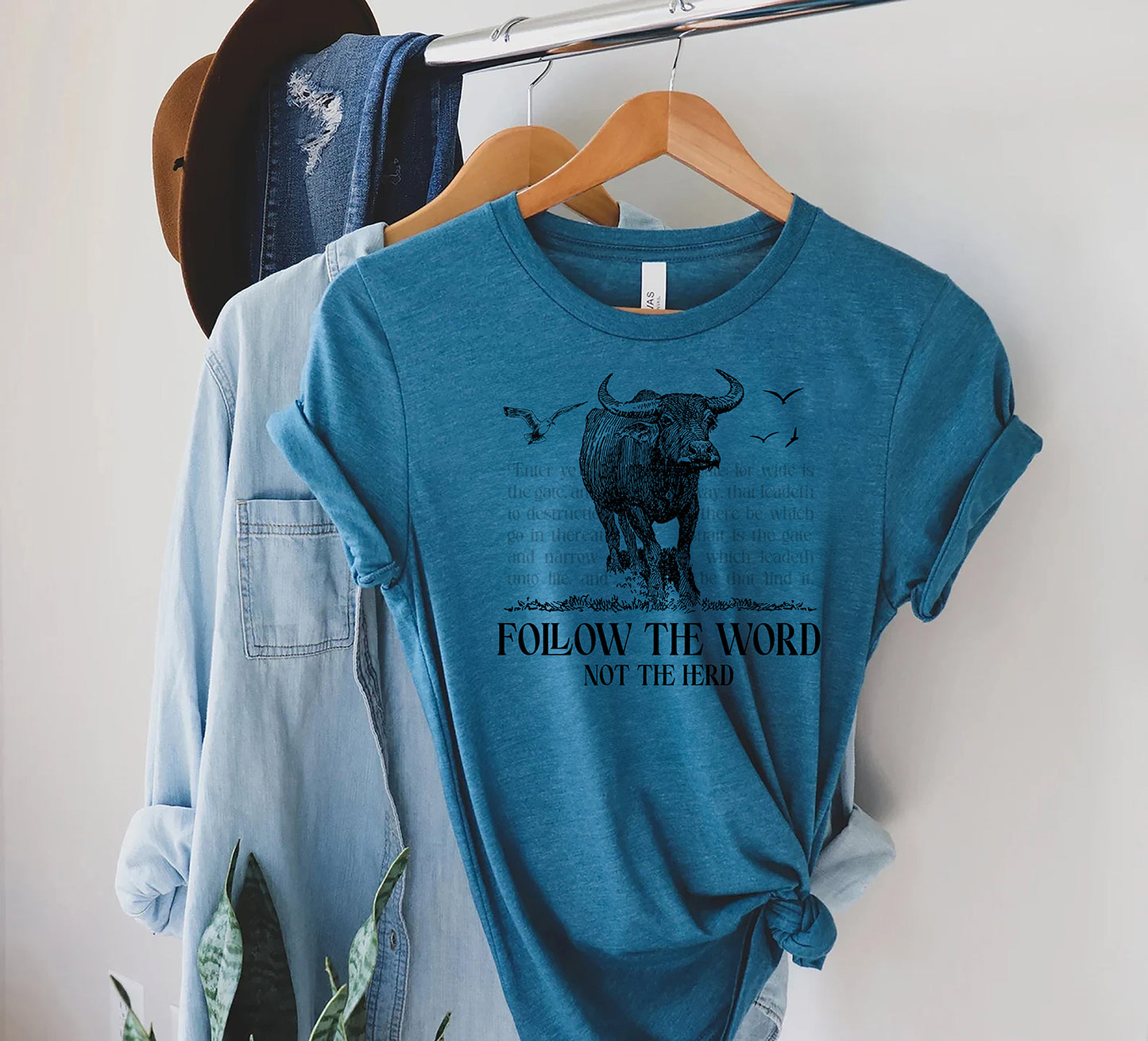 Faithful Cow Unisex Tee | Christian Inspiration with a Whimsical Twist