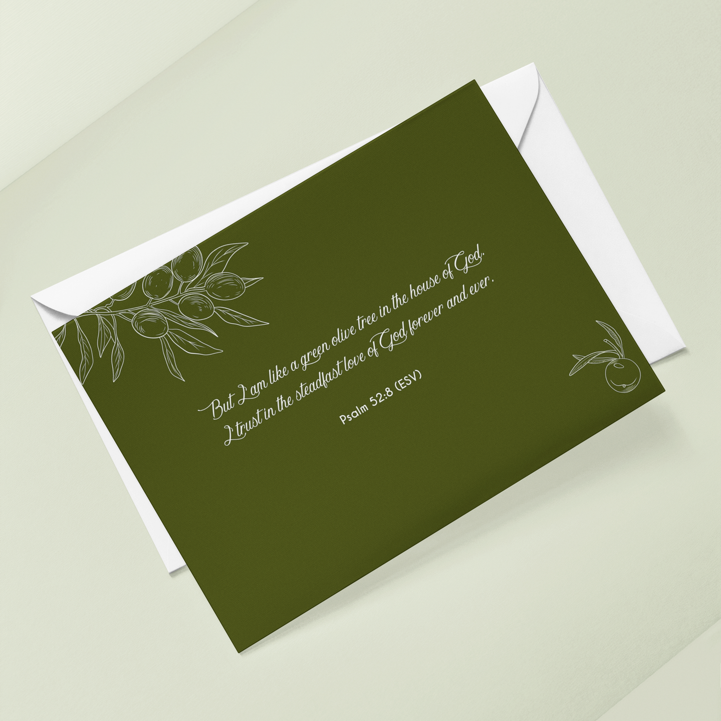 Elegant Prayer Request Cards | Double-Sided Christian Stationery with Olive Branch Design | Spiritual Encouragement & Religious Gifts