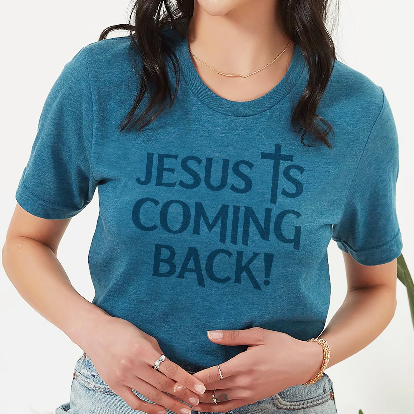 Jesus is Coming Back! Unisex Tee, Christian Shirt, Faith-Based Apparel, Inspirational Gift, Casual Wear, Religious T-Shirt