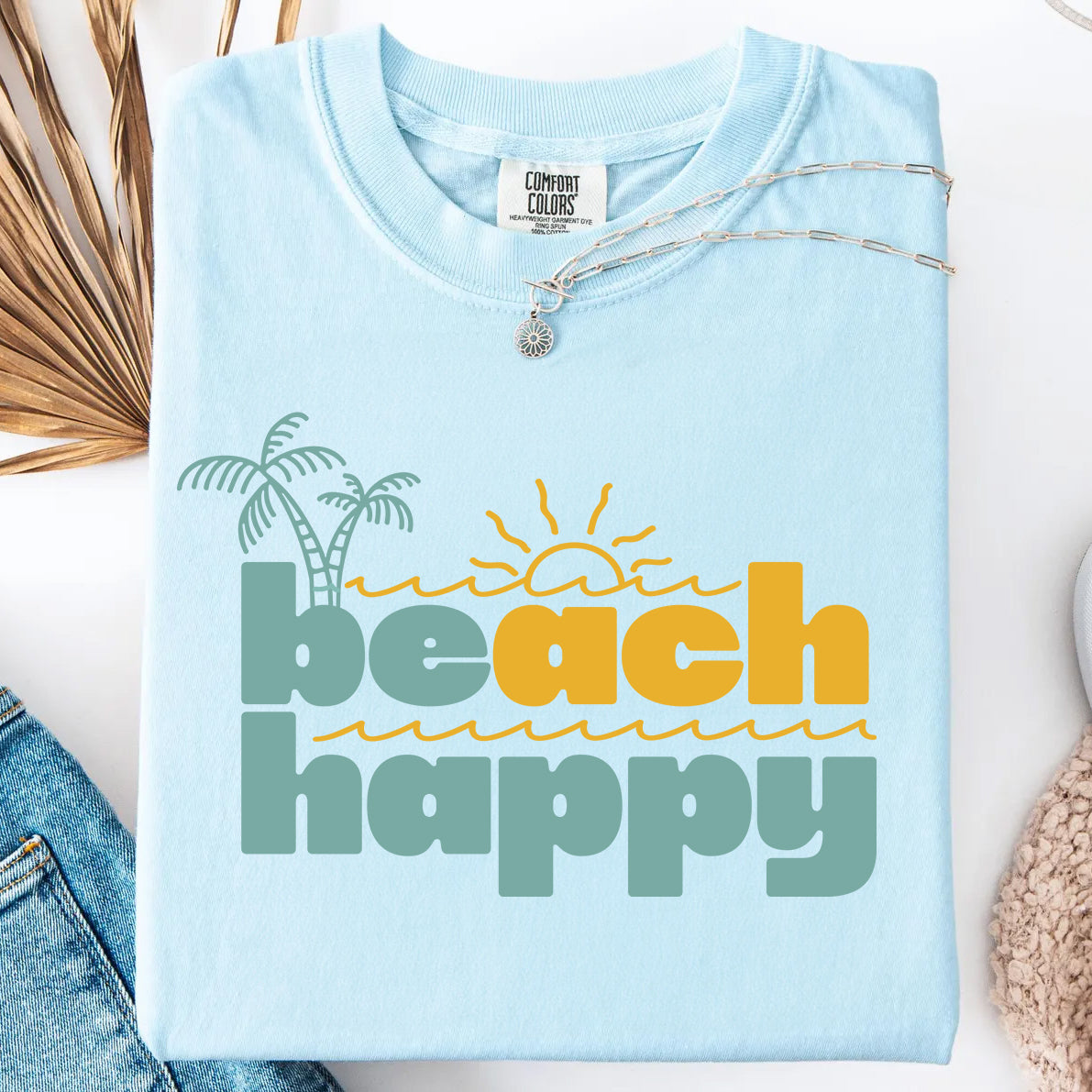 Beach Happy Summer Shirt | Vacation Apparel | Beach Lovers Gift