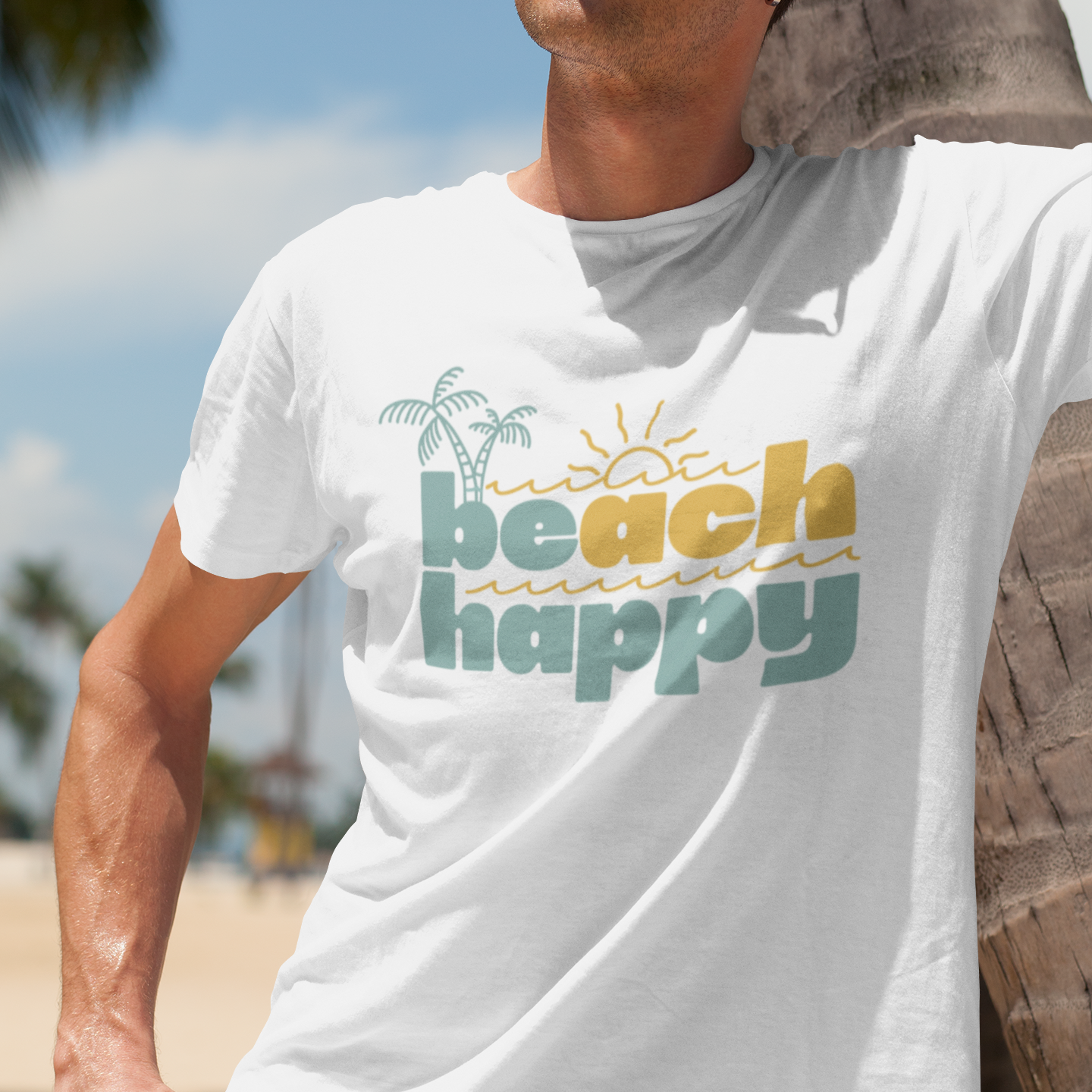 Beach Happy Summer Shirt | Vacation Apparel | Beach Lovers Gift