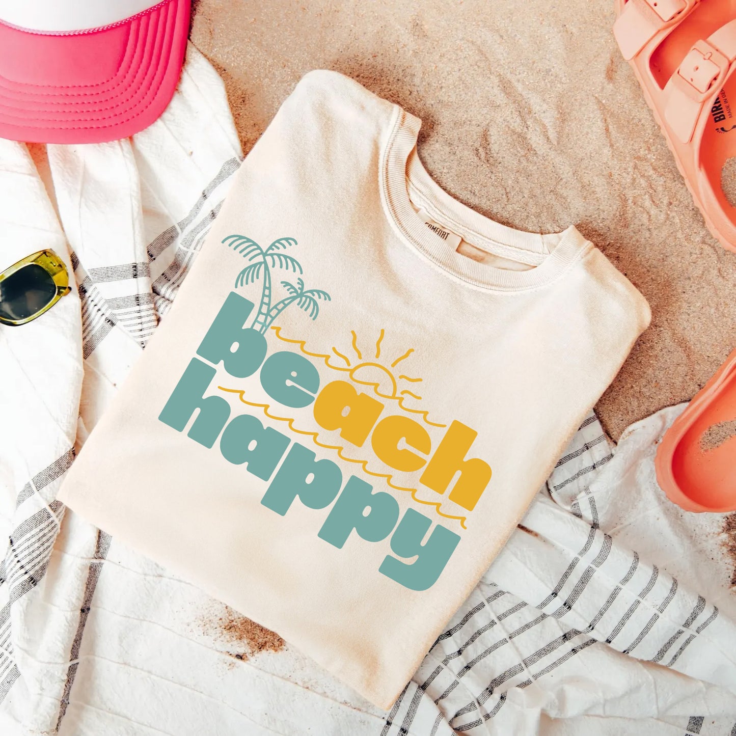 Beach Happy Summer Shirt | Vacation Apparel | Beach Lovers Gift