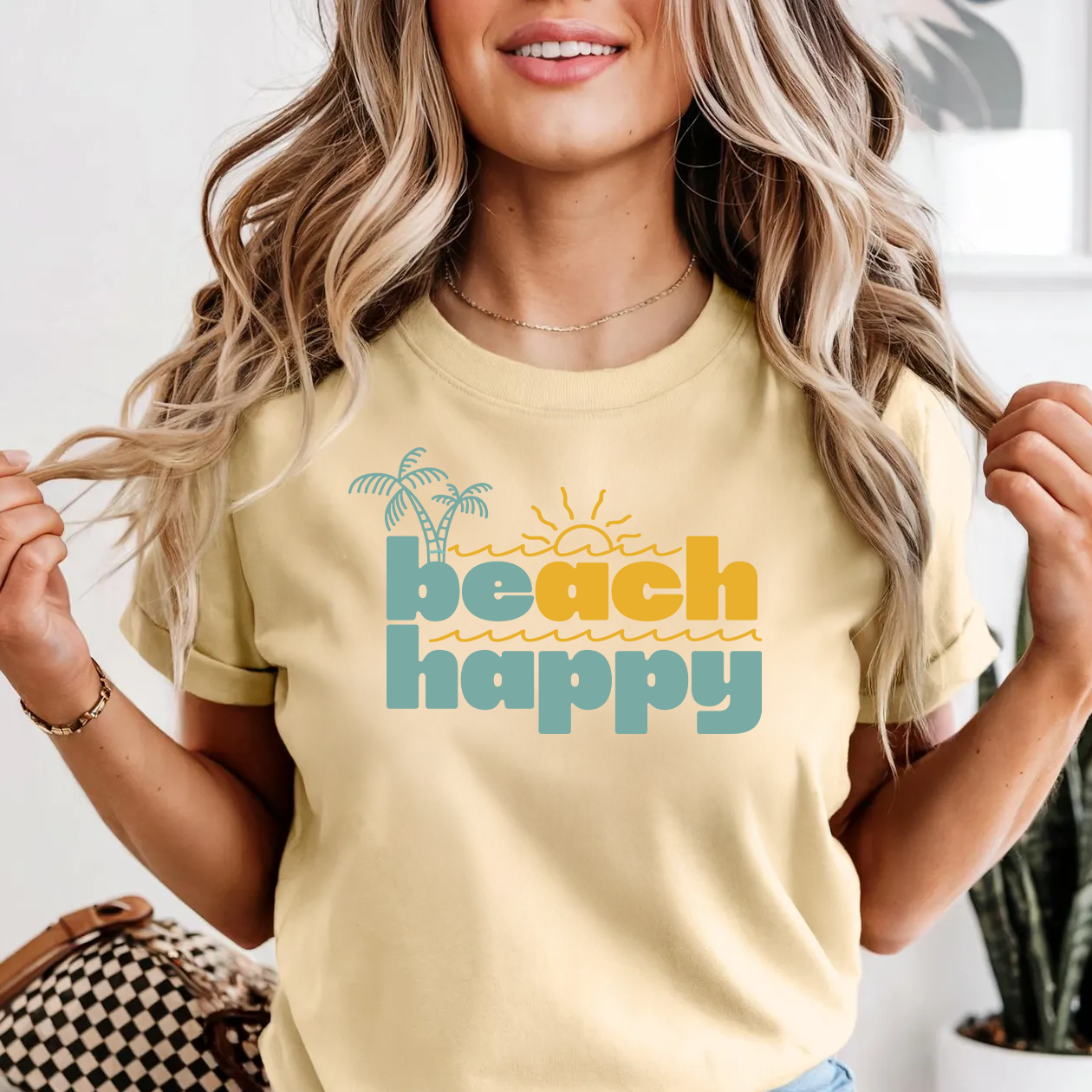 Beach Happy Summer Shirt | Vacation Apparel | Beach Lovers Gift