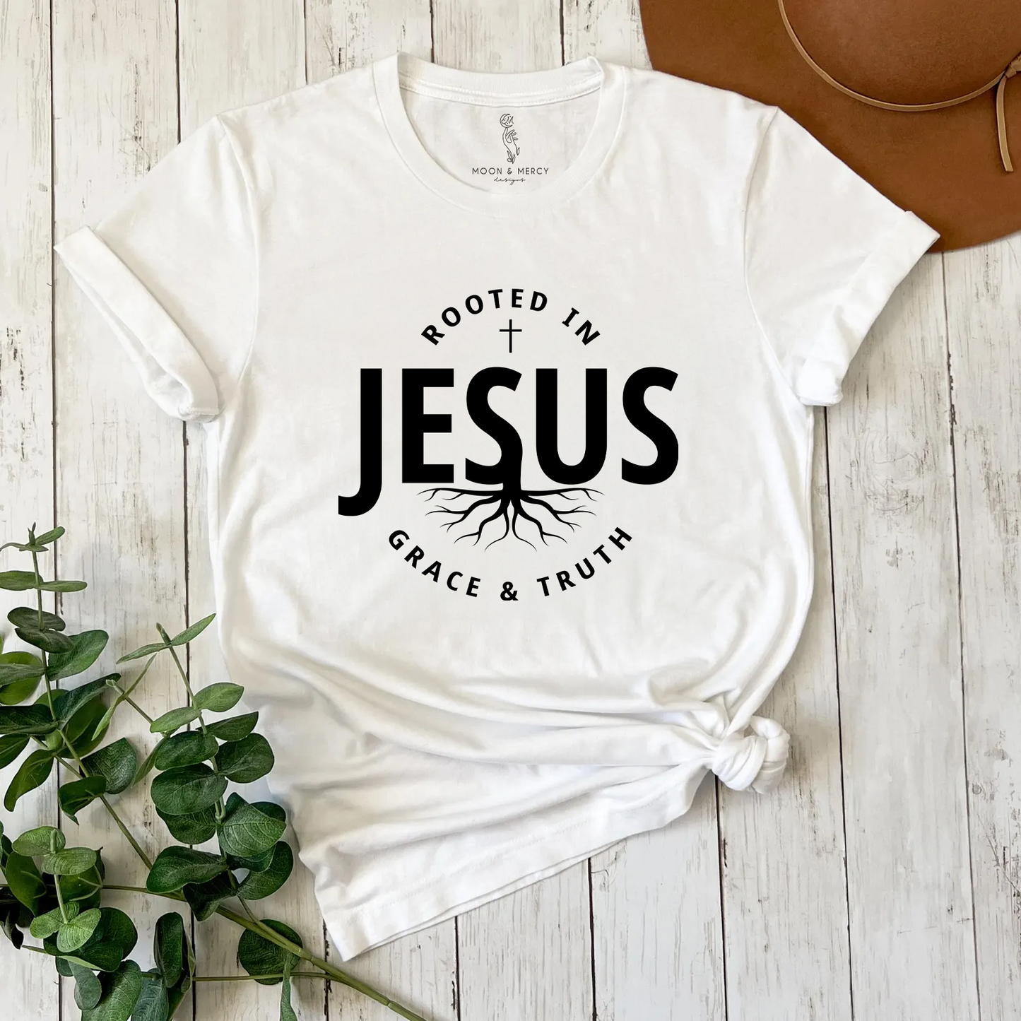 Rooted in Jesus T-Shirt | Faith-Based Apparel for Everyday Believers