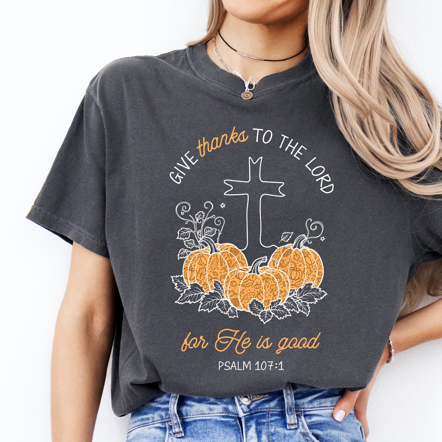 Thankful Pumpkins Christian Fall Shirt