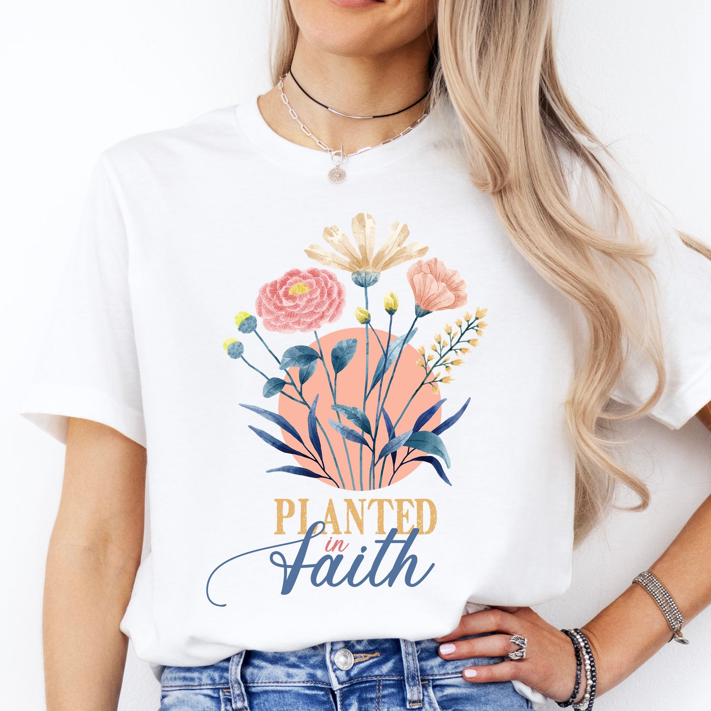 Planted in Faith Christian Floral Shirt | Spiritual Growth Gift for Her