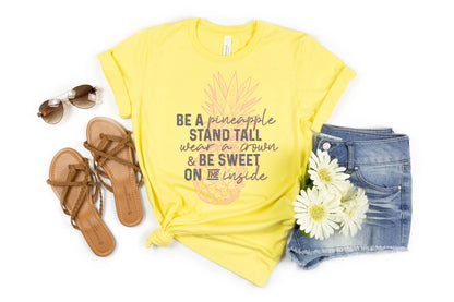 Pineapple Inspirational Tee | Cute, Motivational Summer Vibes!