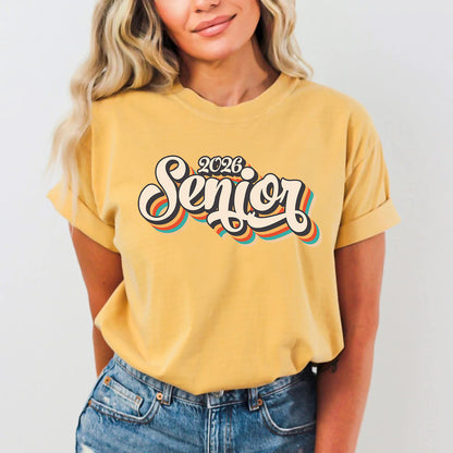 Retro Senior T-Shirt | Vintage Graduation Tee for the Class of 2026