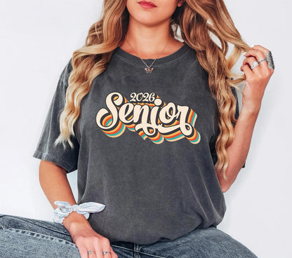 Retro Senior T-Shirt | Vintage Graduation Tee for the Class of 2026