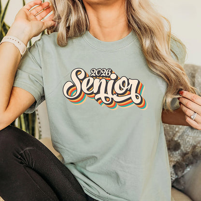 Retro Senior T-Shirt | Vintage Graduation Tee for the Class of 2026