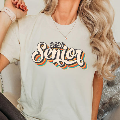 Retro Senior T-Shirt | Vintage Graduation Tee for the Class of 2026