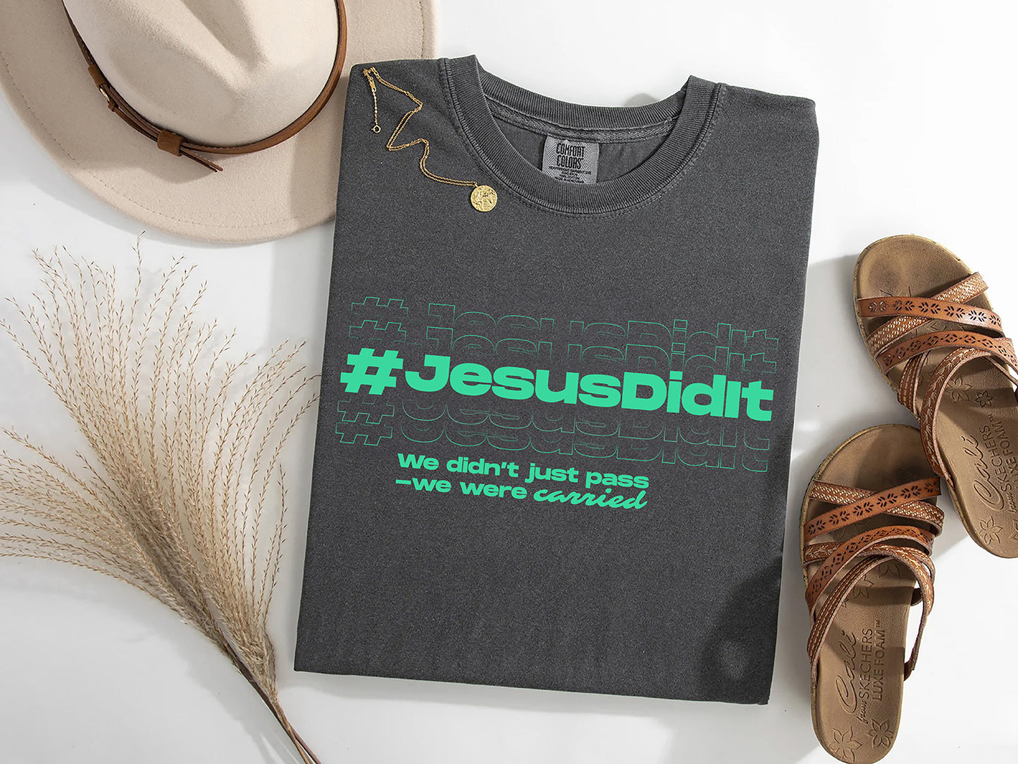 #JesusDidIt Graduation T-Shirt | Faith-Based Senior Achievement Tee