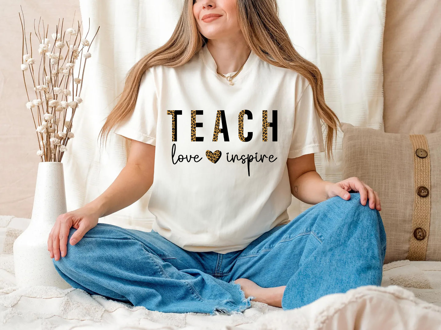 Teach Love Inspire T-Shirt | Inspirational Gift for Educators