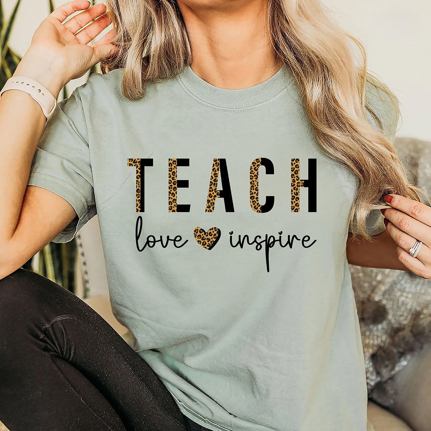 Teach Love Inspire T-Shirt | Inspirational Gift for Educators