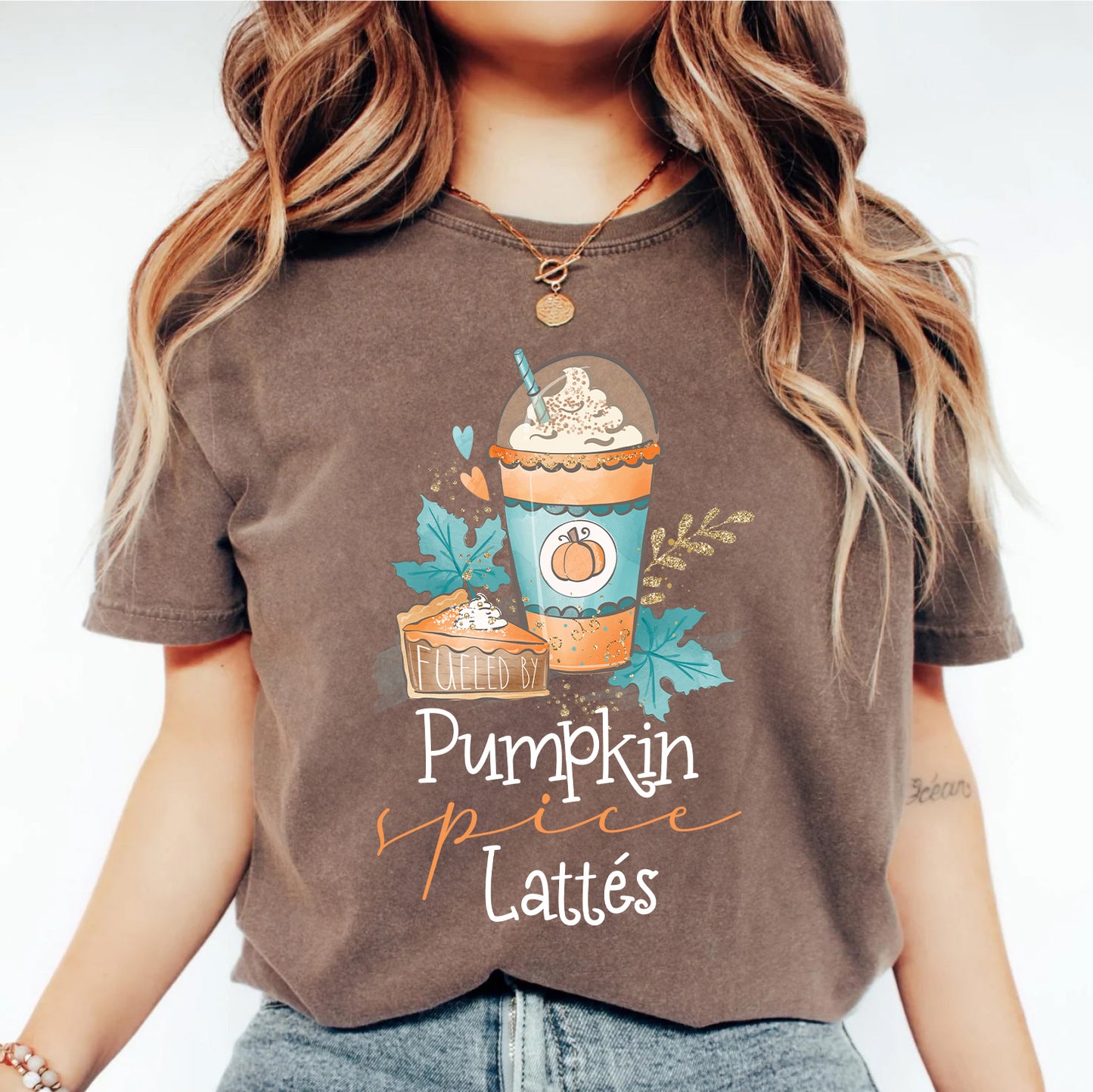 Fueled by Pumpkin Spice Lattes | Cozy Fall Graphic Tee