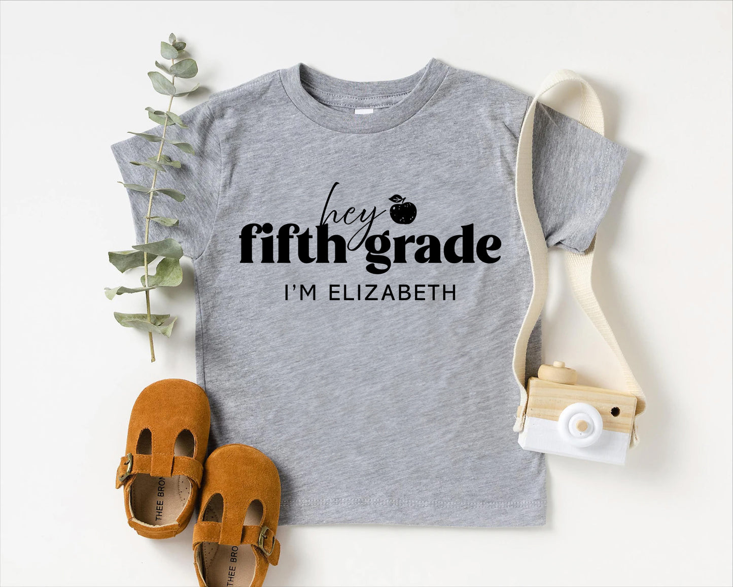 Hey Fifth Grade Personalized Kids Back to School Shirt