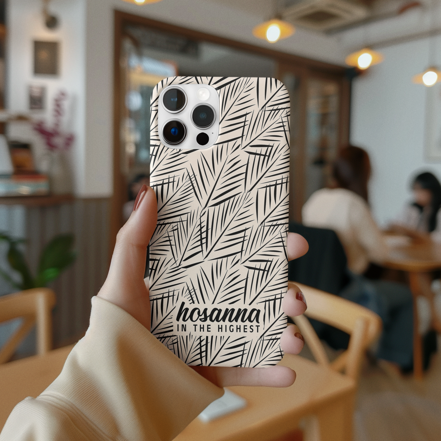 Hosanna in the Highest, Impact-Resistant Phone Case | Christian Phone Case | Biblical Palm Fronds | Faith-Based Gift