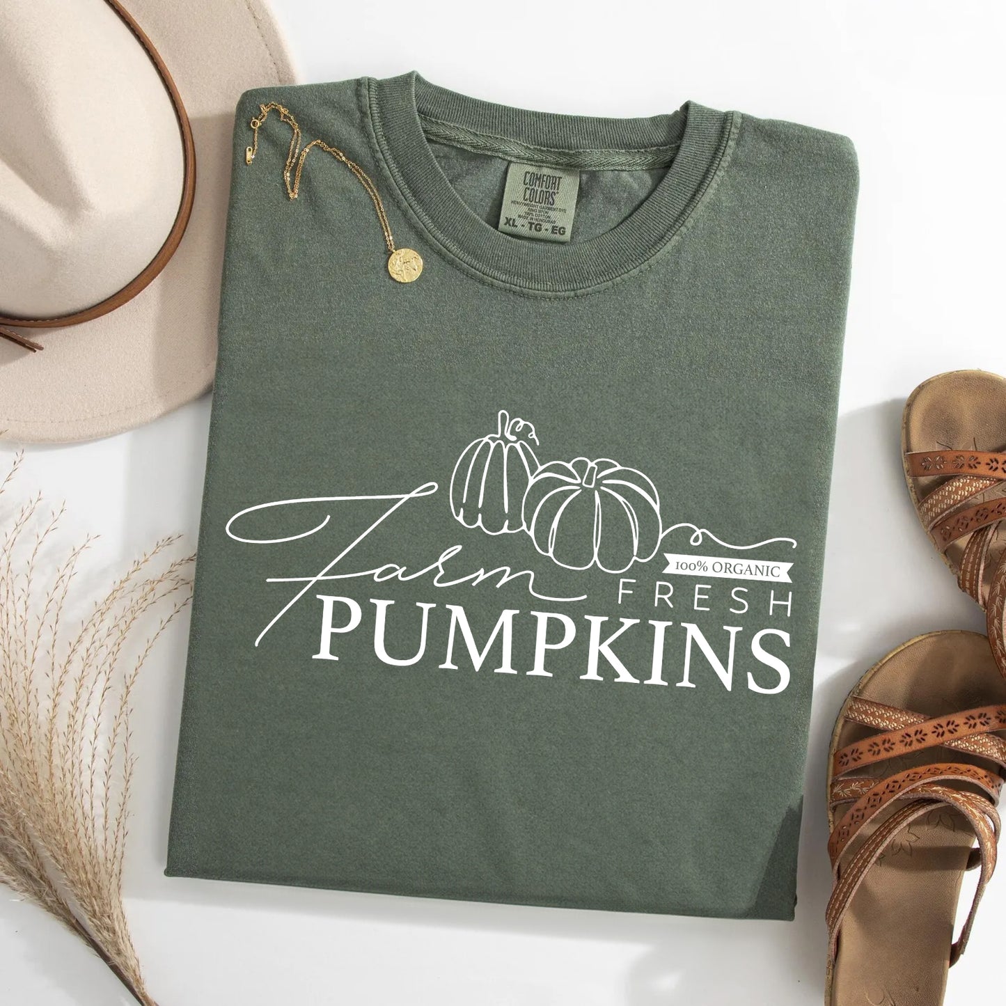 Farm Fresh Pumpkins Rustic Fall Pumpkin Patch Tee