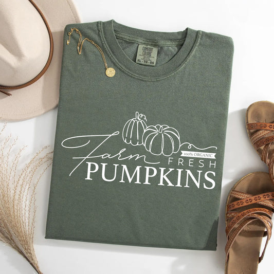Farm Fresh Pumpkins Rustic Fall Pumpkin Patch Tee