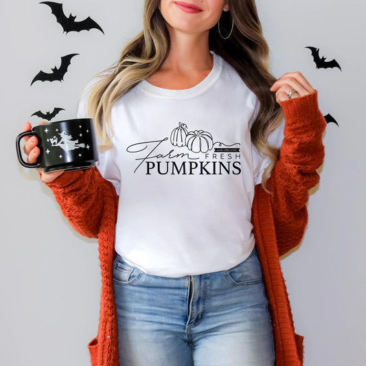 Farm Fresh Pumpkins Rustic Fall Pumpkin Patch Tee