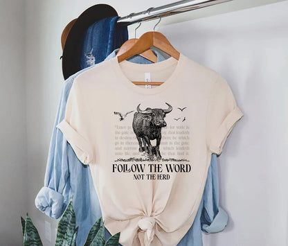 Faithful Cow Unisex Tee | Christian Inspiration with a Whimsical Twist