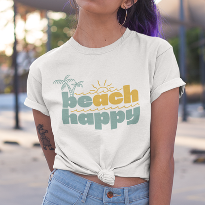 Beach Happy Summer Shirt | Vacation Apparel | Beach Lovers Gift