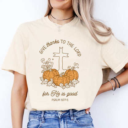 Thankful Pumpkins Christian Fall Shirt