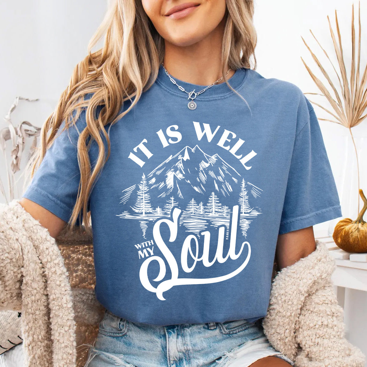 It Is Well With My Soul Christian Mountain Shirt