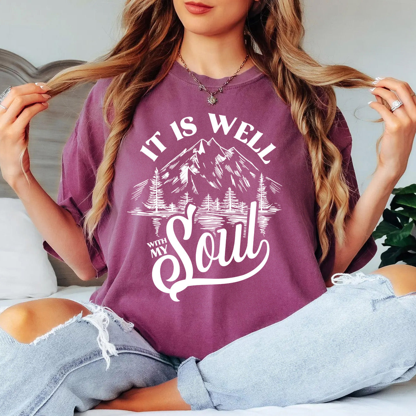 It Is Well With My Soul Christian Mountain Shirt