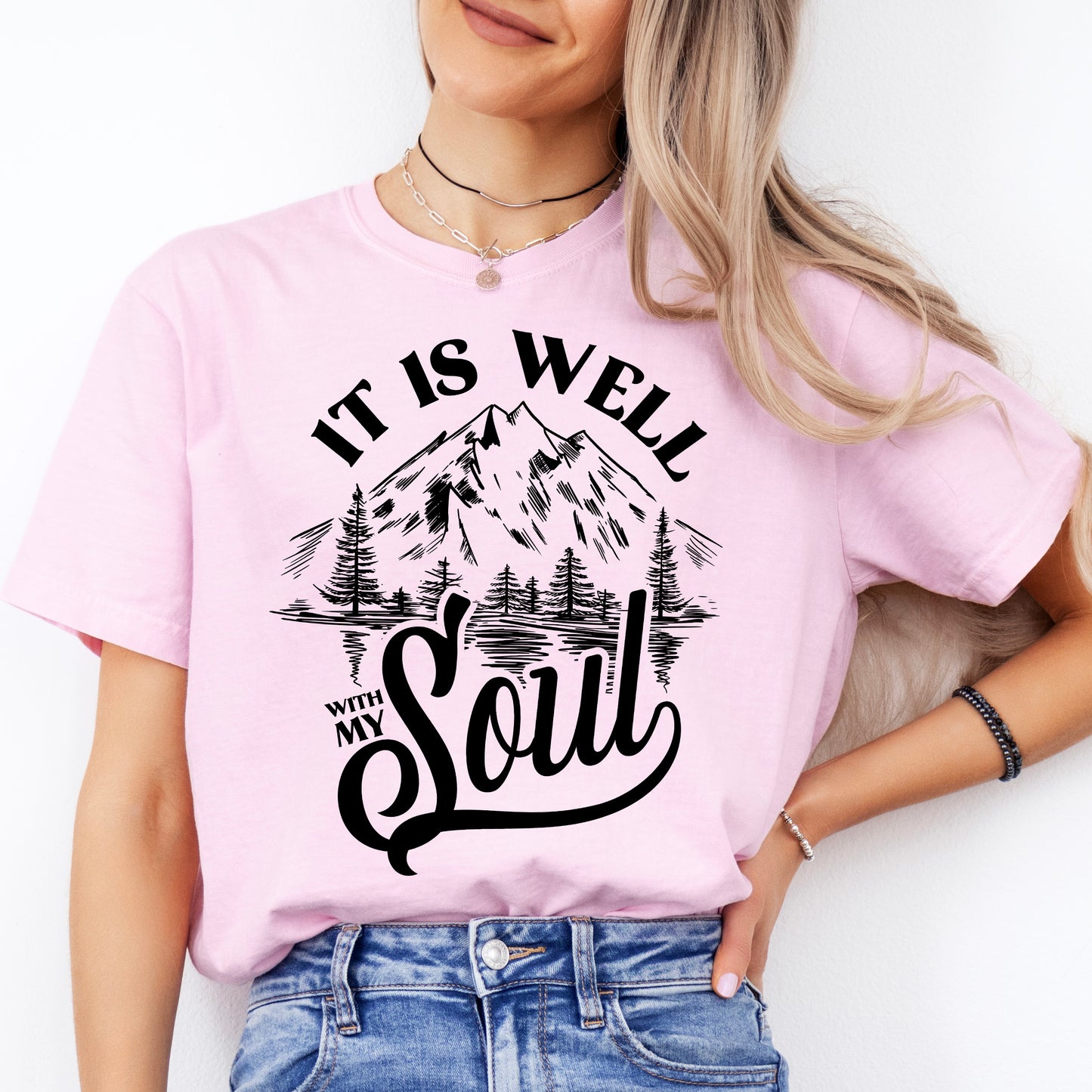 It Is Well With My Soul Christian Mountain Shirt