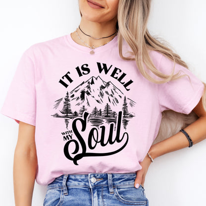 It Is Well With My Soul Christian Mountain Shirt