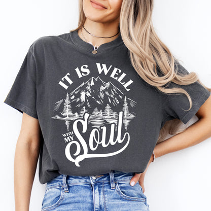 It Is Well With My Soul Christian Mountain Shirt