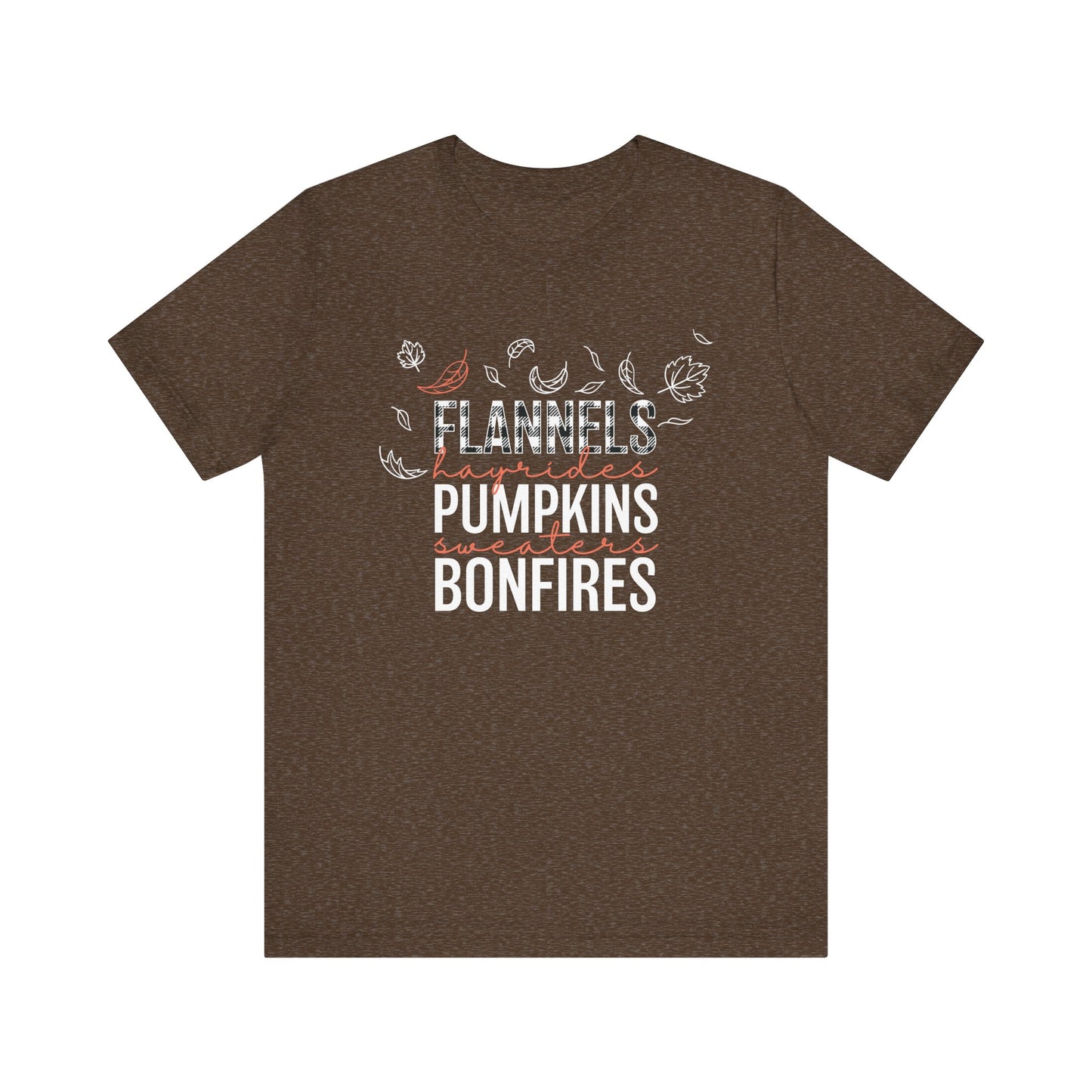 Fall Vibes Graphic Tee | Flannels, Pumpkins & Bonfires